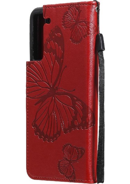 Samsung Galaxy S21 Fe Darbeye Kapak Flip Kickstand Manyetik Pu (Yurt Dışından) fırsatları