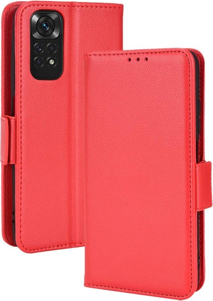 Xiaomi Redmi Için Not 11S 4g Cüzdan Yan Toka Pu Deri Manyetik (Yurt Dışından)
