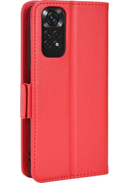 Xiaomi Redmi Için Not 11S 4g Cüzdan Yan Toka Pu Deri Manyetik (Yurt Dışından)