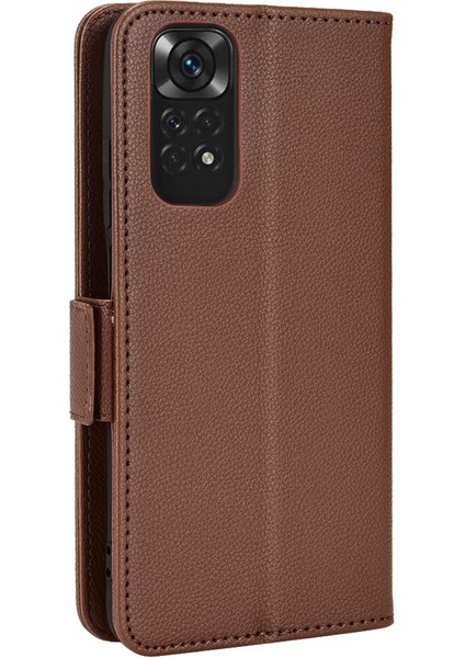 Xiaomi Redmi Için Not 11S 4g Cüzdan Yan Toka Pu Deri Manyetik (Yurt Dışından)