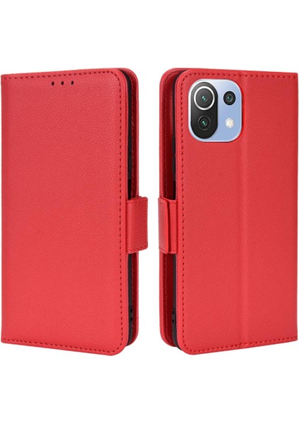 Xiaomi Mi 11 Lite 5g/4g Kart Yuvaları Tutucu Pu Deri Manyetik (Yurt Dışından)