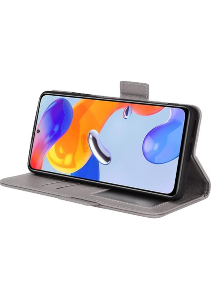 Xiaomi Redmi Için Not 11E Pro 5g Yan Toka Manyetik Kart Yuvaları Pu (Yurt Dışından)