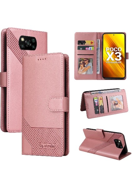 Xiaomi Poco X3 Nfc Üç Kart Yuvaları Için Flip Case Kickstand Darbeye 4 (Yurt Dışından)