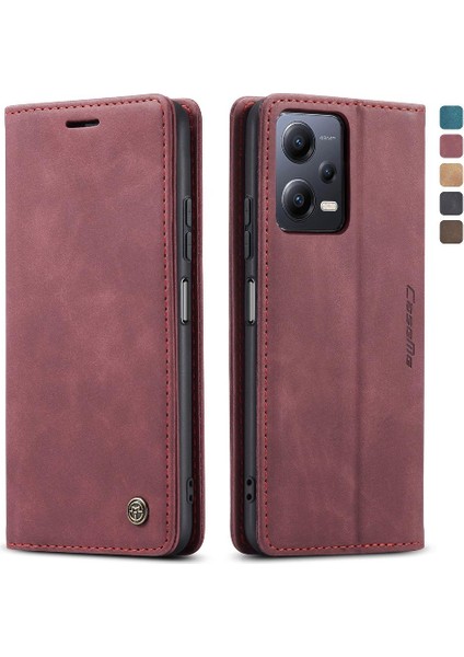 Xiaomi Poco X5 5g Manyetik Kapatma Için Flip Case Darbeye Çevir Folio Pu (Yurt Dışından)