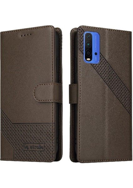 Xiaomi Redmi 9t Kickstand Darbeye 4 Köşe Koruma Için Flip Case (Yurt Dışından)