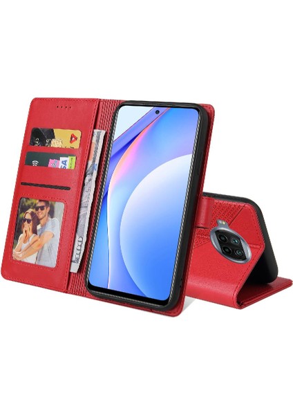 Xiaomi 10T Lite Kickstand Darbeye Üç Kart Yuvaları 4 Için Flip Case (Yurt Dışından)