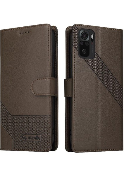 Xiaomi Redmi Not 10 Için Flip Case 4g Darbeye Kickstand Premium Üç (Yurt Dışından)