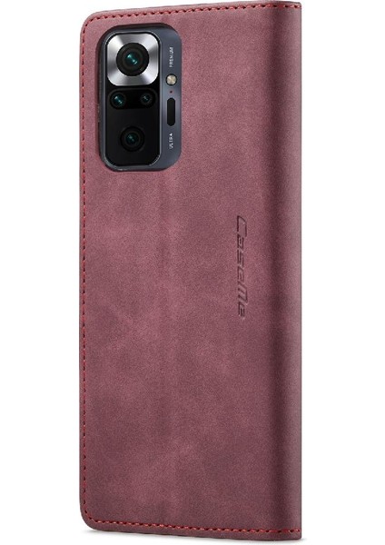 Xiaomi Redmi Not 10 Için Flip Case Pro Max Flip Folio Kitap Kılıf Kart Yuvası (Yurt Dışından)