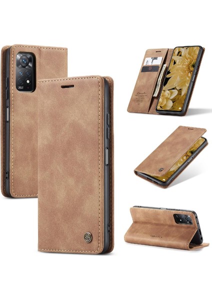 Xiaomi Redmi Not 12 Için Flip Case Pro 4g Flip Folio Kitap Vintage Pu Kılıf (Yurt Dışından)