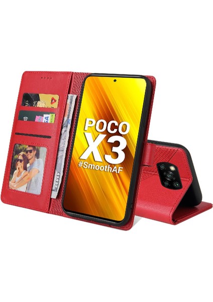 Xiaomi Poco X3 Nfc Üç Kart Yuvaları Için Flip Case Kickstand Darbeye 4 (Yurt Dışından)