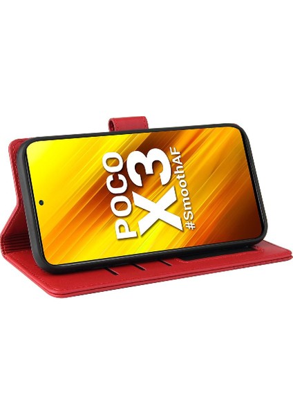 Xiaomi Poco X3 Nfc Üç Kart Yuvaları Için Flip Case Kickstand Darbeye 4 (Yurt Dışından)