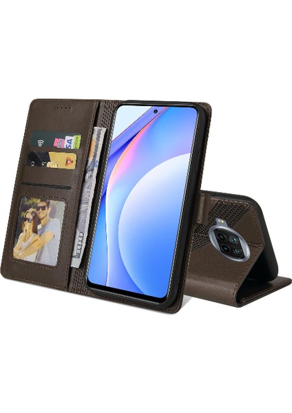 Xiaomi 10T Lite Kickstand Darbeye Üç Kart Yuvaları 4 Için Flip Case (Yurt Dışından)