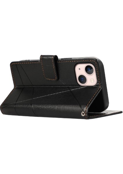 Iphone 13 Için Flip Case Mini Kickstand Darbeye Şok Emici Üç (Yurt Dışından)