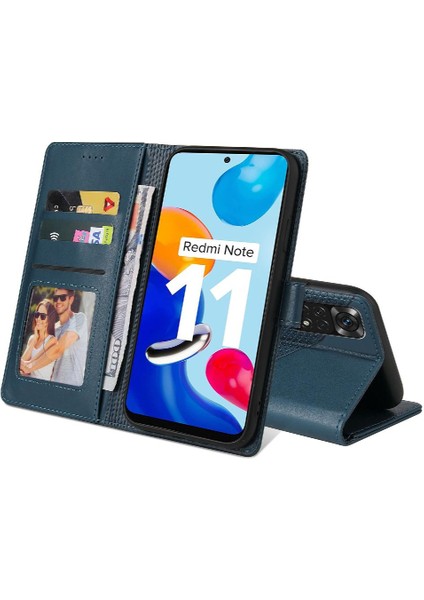 Xiaomi Redmi Not 11 Pro Için Flip Case Kickstand Üç Kart Yuvaları 4 (Yurt Dışından)