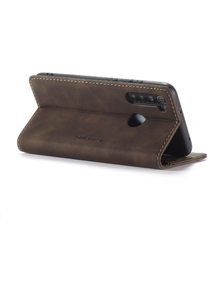 Xiaomi Redmi Not 8 Için Flip Case Kart Yuvası Kickstand Manyetik Pu (Yurt Dışından)