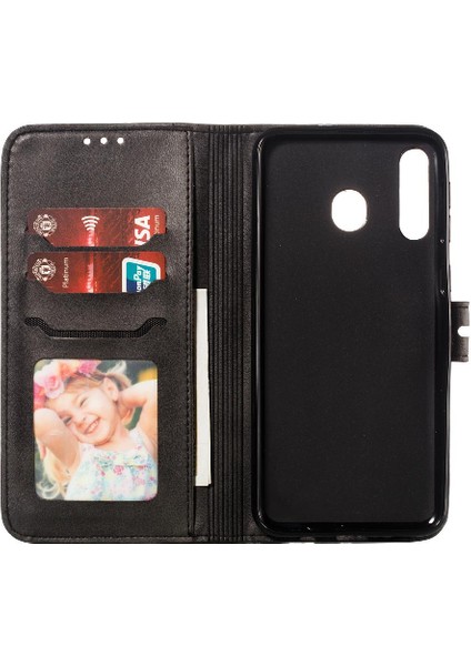 Manyi Mall Samsung Galaxy Wallet Manyetik Kapatma Kickstand Kart Için Cüzdan Durumda Tüm (Yurt Dışından)