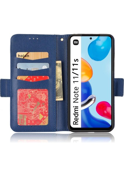 Xiaomi Redmi Için Not 11S 4g Cüzdan Yan Toka Pu Deri Manyetik (Yurt Dışından)