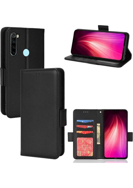 Xiaomi Redmi Not 8 Için Kılıf Pu Deri Cüzdan Kart Yuvaları Tutucu Yan (Yurt Dışından)