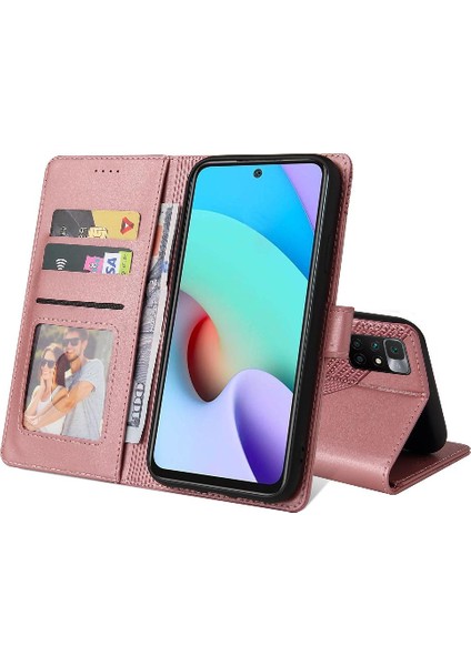 Xiaomi Redmi 10 4 Köşe Koruma Darbeye Üç Kart Için Flip Case (Yurt Dışından)