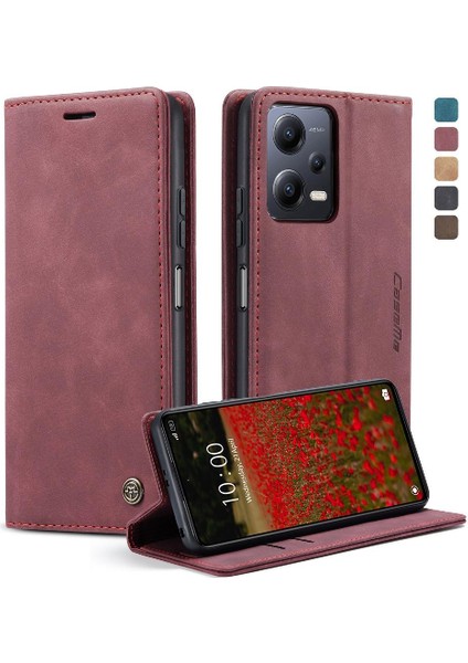 Xiaomi Redmi Not 12 Için Flip Case 5g Flip Folio Kitap Manyetik Kapatma Pu (Yurt Dışından)