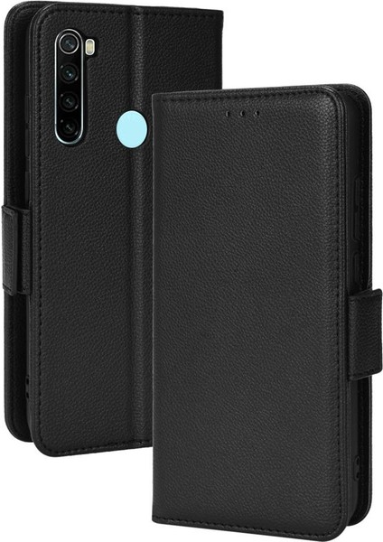 Xiaomi Redmi Not 8 Için Kılıf Pu Deri Cüzdan Kart Yuvaları Tutucu Yan (Yurt Dışından)