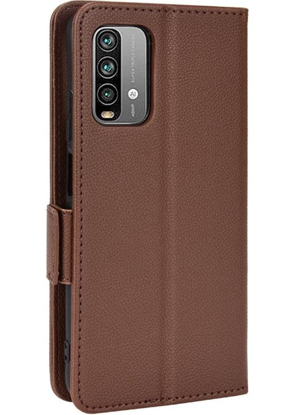 Xiaomi Redmi Için Kılıf 9t Manyetik Pu Deri Kart Yuvaları Tutucu Cüzdan Yan (Yurt Dışından)