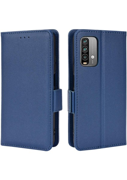 Xiaomi Redmi Için Kılıf 9t Manyetik Pu Deri Kart Yuvaları Tutucu Cüzdan Yan (Yurt Dışından)