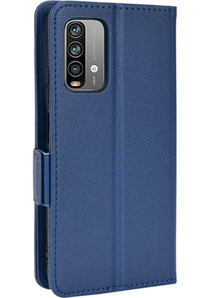 Xiaomi Redmi Için Kılıf 9t Manyetik Pu Deri Kart Yuvaları Tutucu Cüzdan Yan (Yurt Dışından)