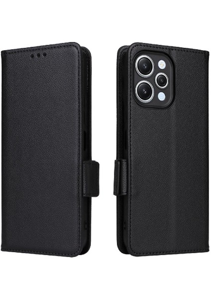 Xiaomi Redmi Için 12 4g Yan Toka Pu Deri Manyetik Kart Yuvaları (Yurt Dışından)