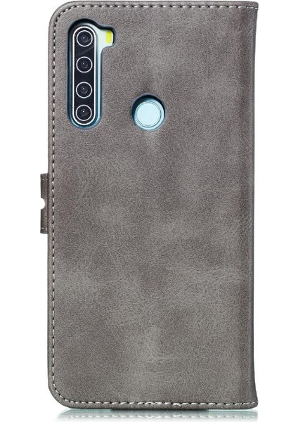 Xiaomi Redmi Not 8 Için Cüzdan Durumda Manyetik Kapatma Kabartmalı Kickstand (Yurt Dışından)