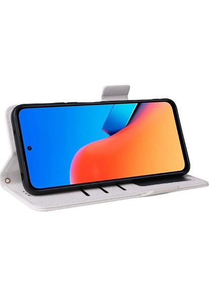 Xiaomi Redmi Için 12 4g Yan Toka Pu Deri Manyetik Kart Yuvaları (Yurt Dışından)