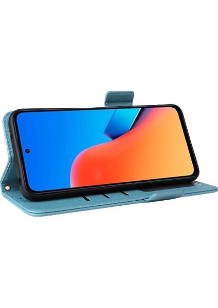 Xiaomi Redmi Için 12 4g Yan Toka Pu Deri Manyetik Kart Yuvaları (Yurt Dışından)
