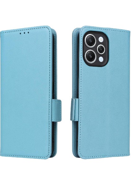 Xiaomi Redmi Için 12 4g Yan Toka Pu Deri Manyetik Kart Yuvaları (Yurt Dışından)