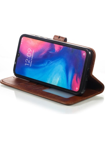 Cüzdan Kılıf Için Xiaomi Redmi Not 7/7 Pro/7s Manyetik Kapatma Tüm Yuvarlak (Yurt Dışından)