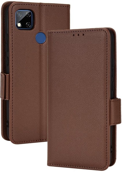 Xiaomi Redmi 9C/10A Yan Toka Pu Deri Kart Yuvaları Tutucu (Yurt Dışından)