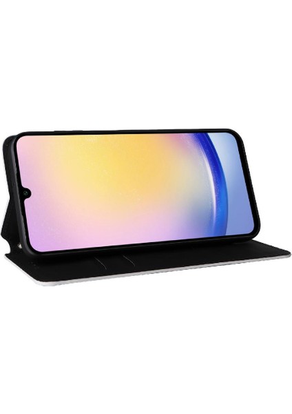 Samsung Galaxy M55 Pu Deri Kart Yuvaları Tutucu 3D Desen (Yurt Dışından)