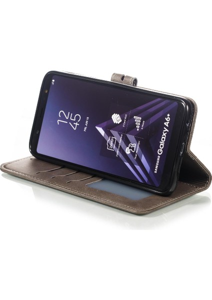Samsung Galaxy A6 Artı 2018 Kart Tutucu Manyetik Kapatma Için Cüzdan Kılıf (Yurt Dışından)
