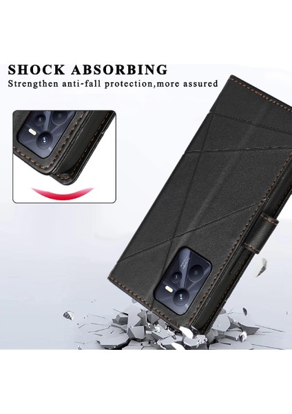 Realme C35 Kickstand Şok Emici Üç Kart Yuvaları Için Flip Case (Yurt Dışından) indirimleri