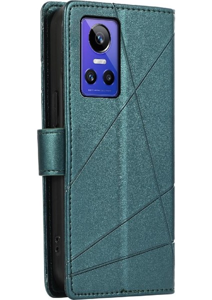 Realme Gt Neo 3 Şok Emici Darbeye Üç Kart Yuvaları Için Flip Case (Yurt Dışından)