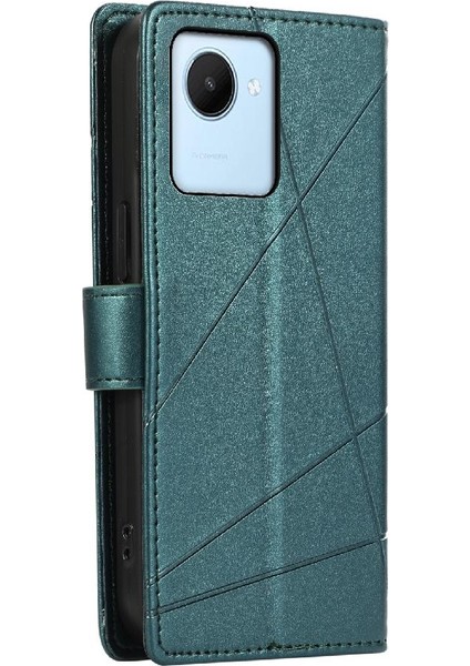 Realme C30 Darbeye Üç Kart Yuvaları Kickstand Şok Için Flip Case (Yurt Dışından) indirimleri