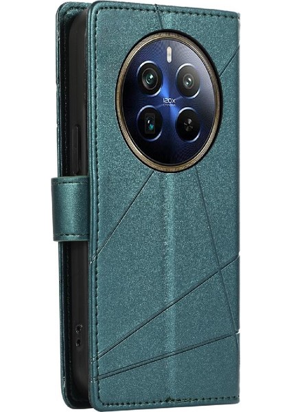 Realme 12 Pro Artı Darbeye Dayanıklı Kickstand Şok Emici Için Flip Case (Yurt Dışından)