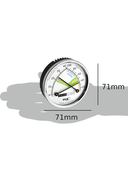 Tfa 45.2024 Analog Hassas Sıcaklık ve Nem Ölçer