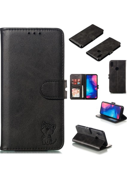 Cüzdan Kılıf Için Xiaomi Redmi Not 7/7 Pro/7s Manyetik Kapatma Tüm Yuvarlak (Yurt Dışından)