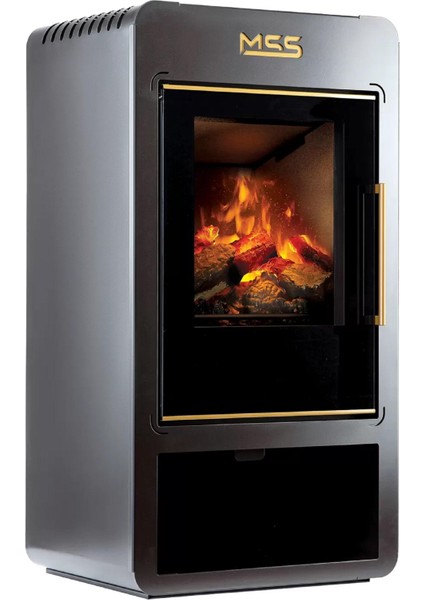 Designo Şömine Odun Sobası 8 Kw Gold
