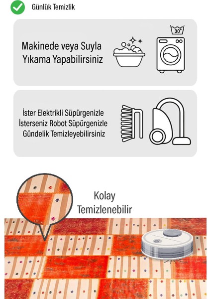 Marka Dekor Parçalı Iskandinav Desen Dijital Baskılı Kaymaz Zenit Halı