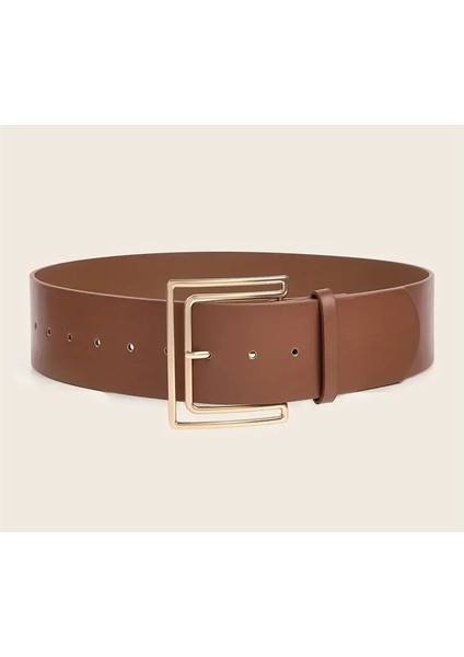 Brand & Belt 4.cm Gold Tokalı Kemer