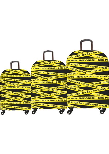 Valiz / Bavul Kılıfı Büyük, Orta, Kabin Boy Kılıf Seti, My 31 Sarı Şeritler fiyatları