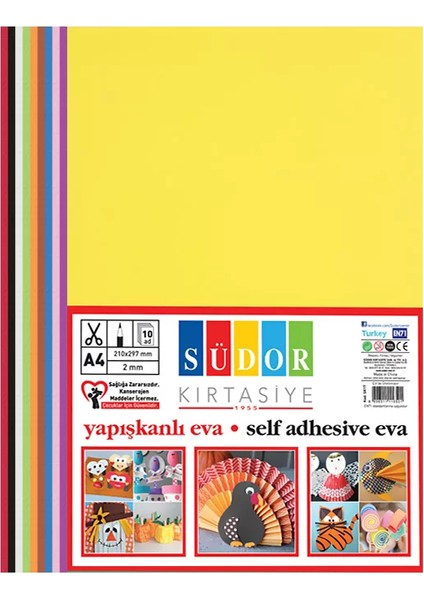 SK17 Yapışkanlı Eva 2mm 20X30 10 Renk