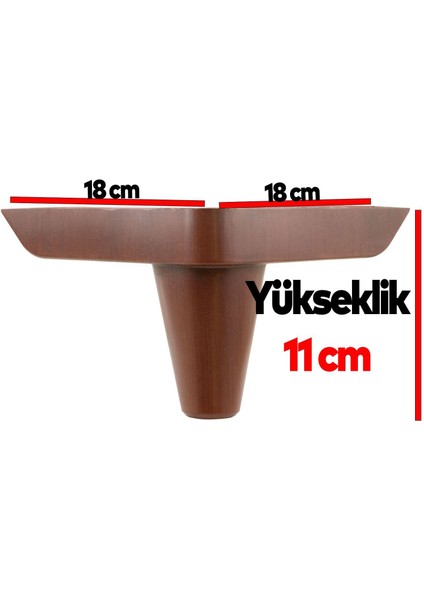 20'li Set Aspen Lüks Mobilya Koltuk Kanepe Tv Ünitesi Destek Ayağı 11 cm Ahşap Desenli Ayakları fiyatları
