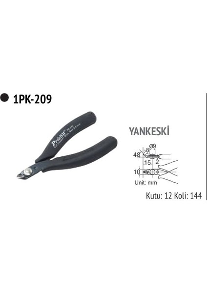 Prolink 1PK-209 Eğik Ağızlı Yan Keski Pro's Kit fiyatları